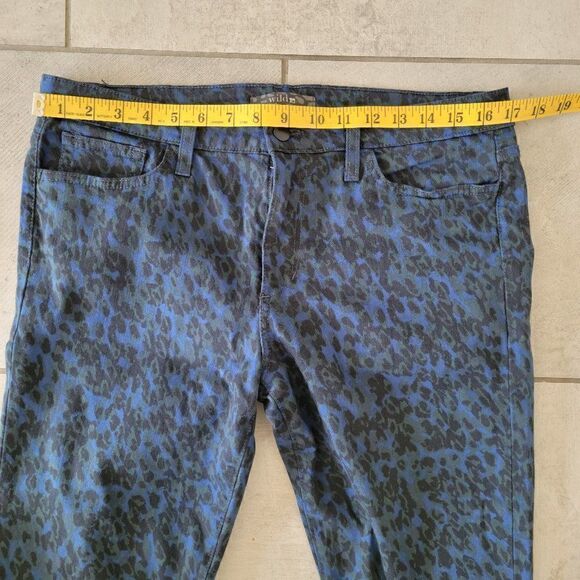 Joe’s Wild Jeans in Midnight Leopard print skinny size 32 - Picture 5 of 8